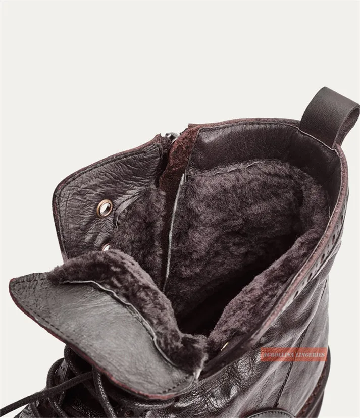 Сапоги в стиле милитари кровавая Heavy Duty Полусапоги с шерстяной подкладкой на