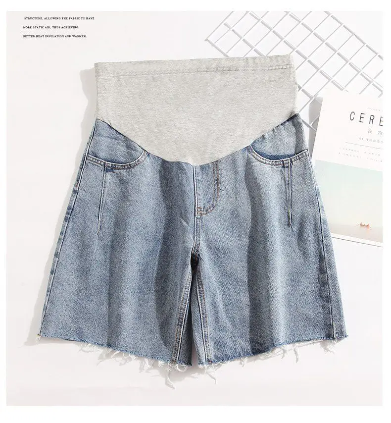 

Japanese Pregnant Women Pants Summer Maternity Shorts Jeans Maternity Summer Thin Fashion Outer Wear Gift For Mom Mommy Clothing