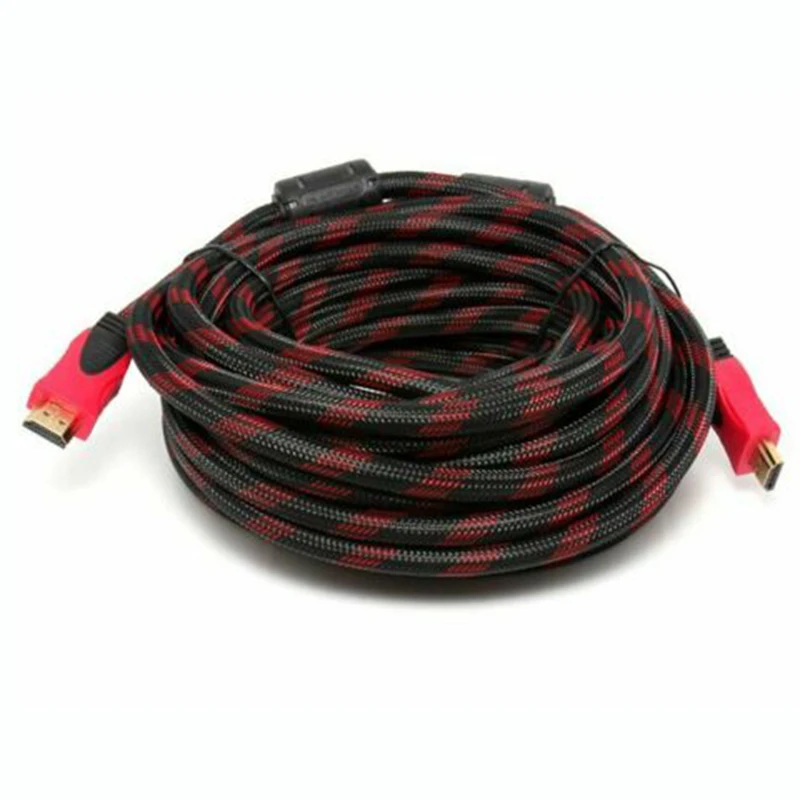 Новый 10 м сетки совместимому с HDMI 1080p кабель V1.4 со сверхвысоким разрешением Ultra HD 4K