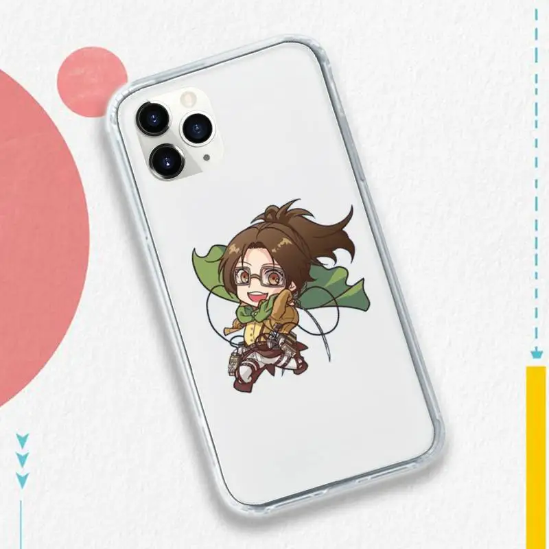 

Hot Anime Attack On Titan Phone Case Transparent soft For iphone 5 5s 5c se 6 6s 7 8 11 12 plus mini x xs xr pro max