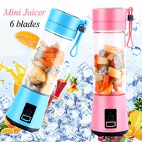 electric juicer portable blender handheld fruit and vegetable juice usb rechargable electric smoothie blender citrus squeezer