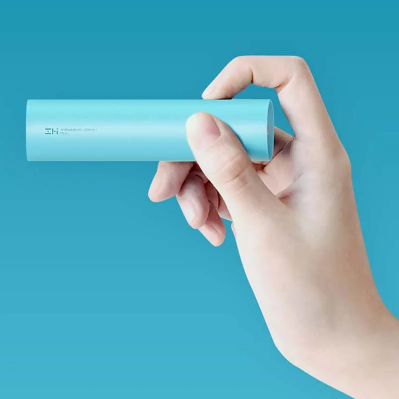 Оригинал ZMI Mini power Bank 3000 мАч Перезаряжаемый 18650 Внешний аккумулятор Мини bank