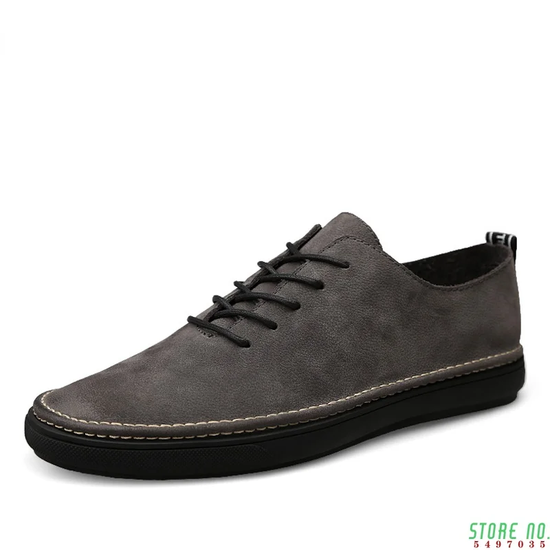 

Мокасины мужские из натуральной кожи, удобные лоферы, повседневная обувь на плоской подошве, большие размеры 36-46