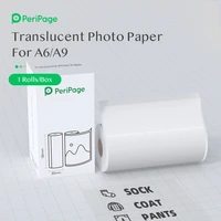 peripage translucent paper 56x30mm for thermal pocket mini printer a6 a8