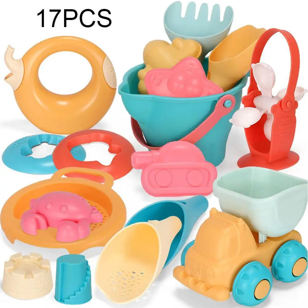 

5-17 шт пляжные игрушки для детей, детские пляжные игрушки для детей игра в воде Игрушки Летние песочница Песочный набор для пляжа комплект