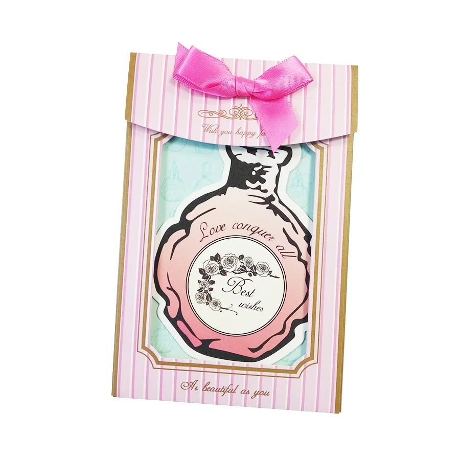 1 шт./лот романтическая парфюмерная бутылка открытка гетероморфизм