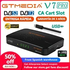 Новинка GTmedia V7 Pro спутниковый ТВ-приемник DVB-S2 S2X T2 комбинированный тюнер H.265 HEVC 10 бит USB WiFi телеприставка PK V7 PLUS V7S HD
