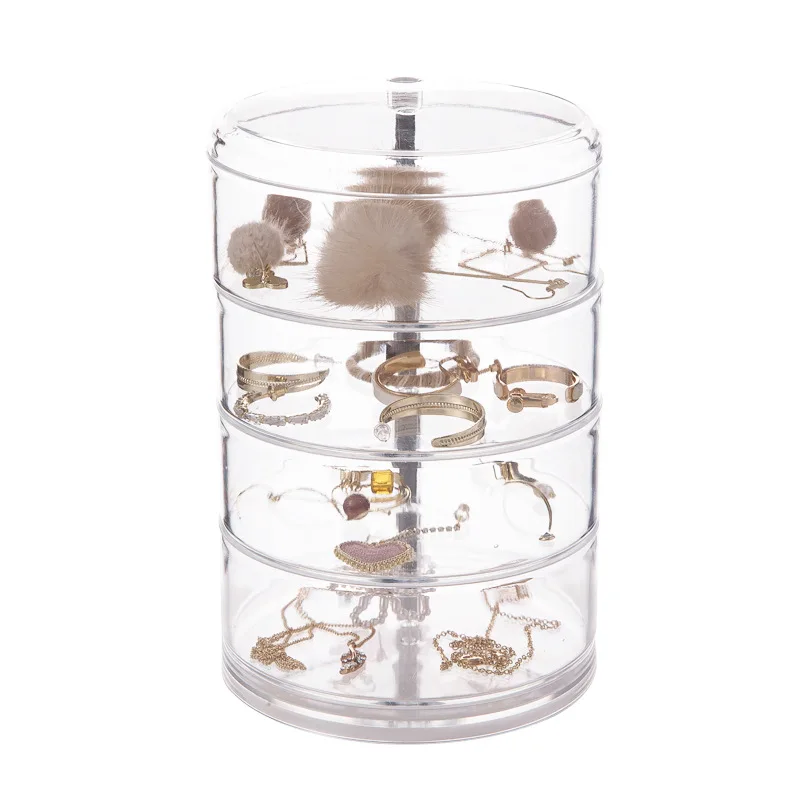 4 Layers Transparent  Storage Box Organizer Case Cajas Organizadora Storing PP Box Jewelry Beads Pill Screw Organizador