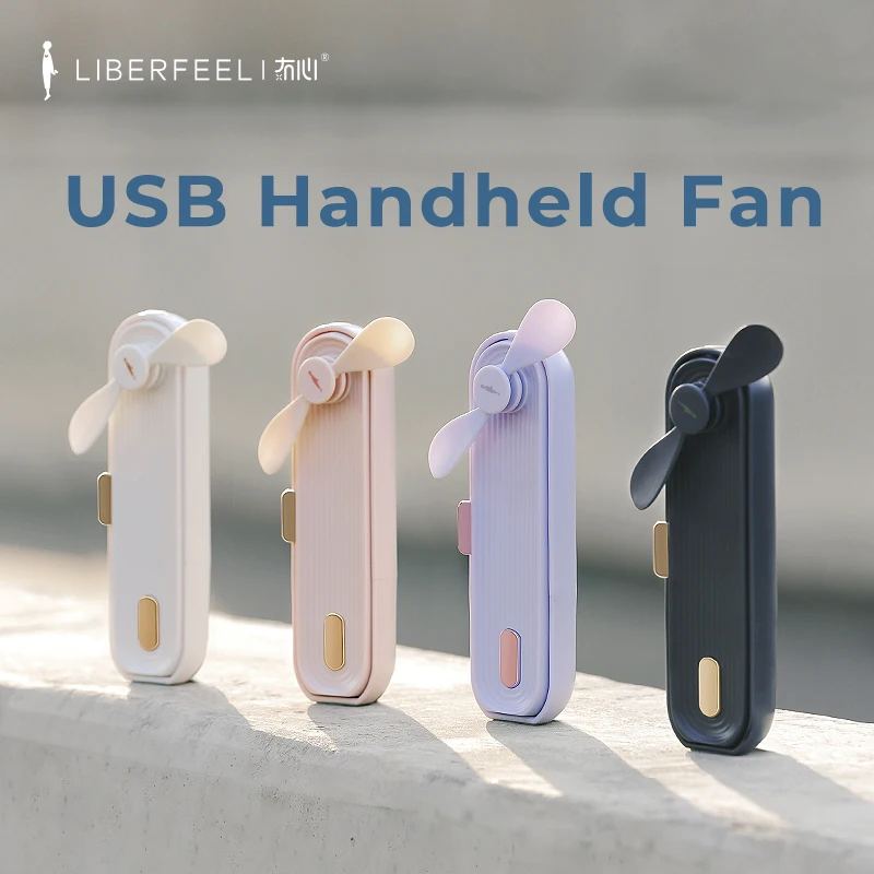 

LIBERFEEL Handheld Fan Portable Mini USB Fan Silent Small Cooling Fans for Outdoor Home