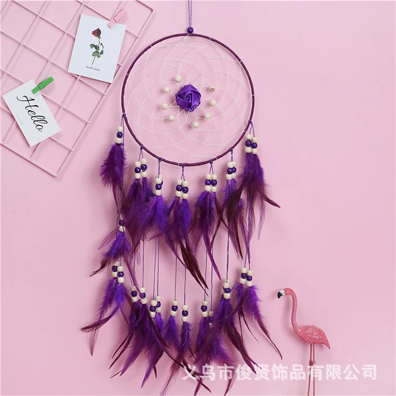 

Fantastic LED Lights Feather Leds Light Purple Flower Pendant for Indoor Homw Wall Holiday Party Decors Cute Friend Gift Luces