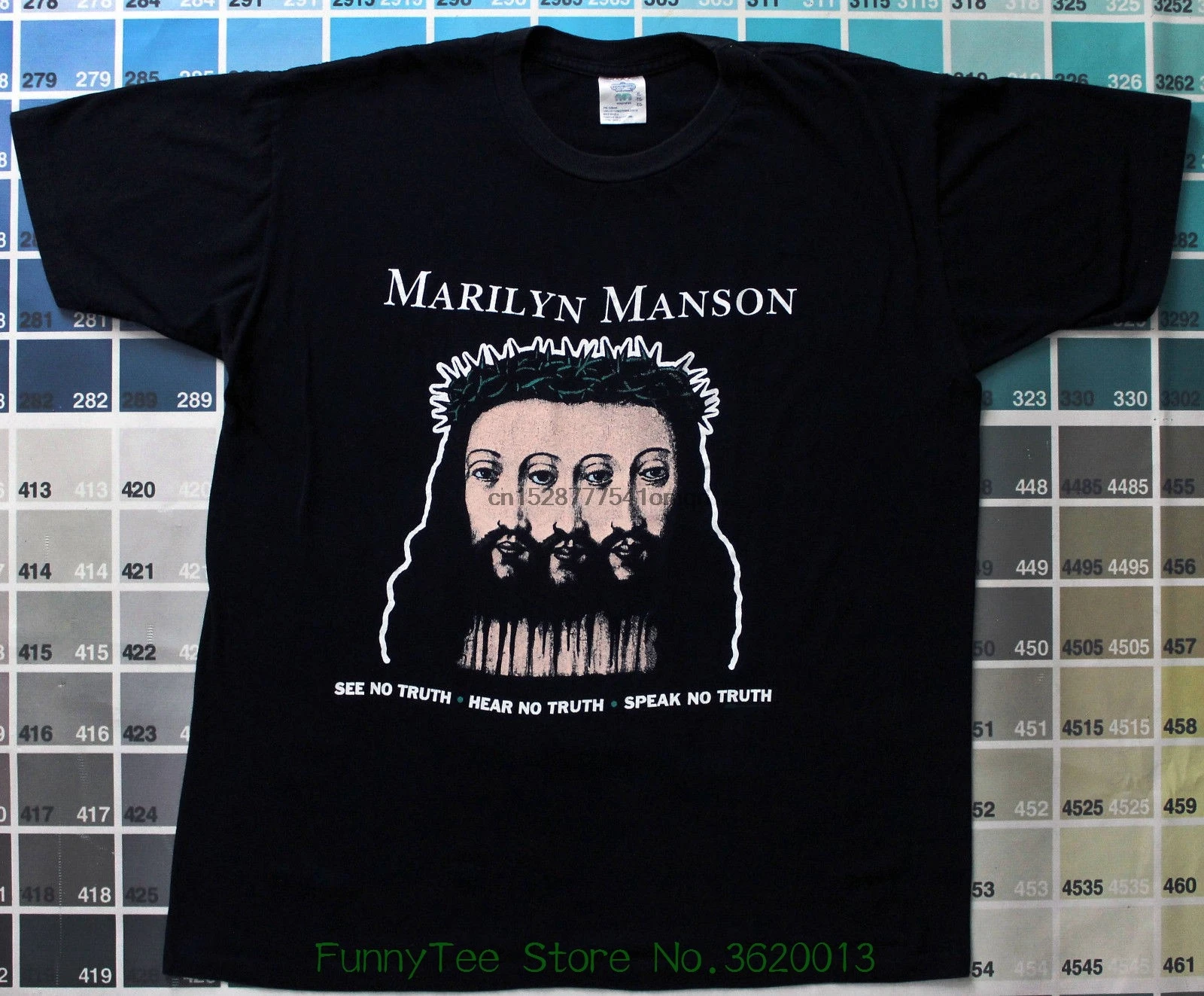 Футболка Marilyn Manson Sweat Dream дизайн логотипа Перепечатка США размер S-m-l-xl-xxl | Мужская