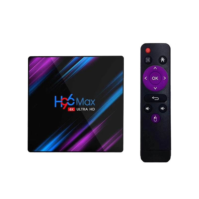 ТВ-приставка H96 MAX Android Rockchip RK3318 2 + 16 ГБ H.265 4K 60 кадров/с для Google Store Netflix Youtube |