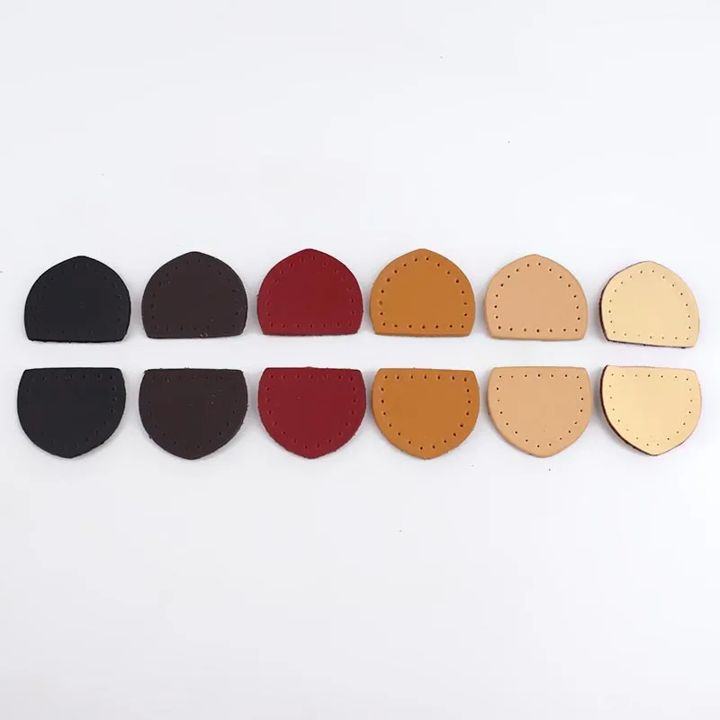 mix color tell me Meetee 10 пар 3,8*3,3 см кожаные аксессуары для багажа кожа бегунок застежки молнии хвост DIY ручная швейная молния Декоративная прищепка ZT006 - Цвет: mix color tell me