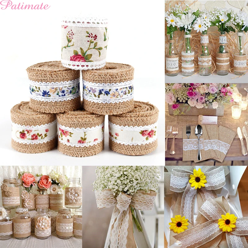 Лента кружевная с цветочным узором 2 м|Украшения своими руками для вечеринки| |