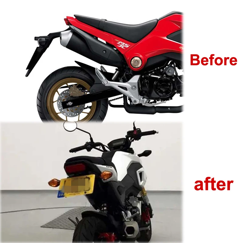 Подходят для Honda Grom MSX125 2017-2021 мотоциклетный задний хвост аккуратный крыло набор