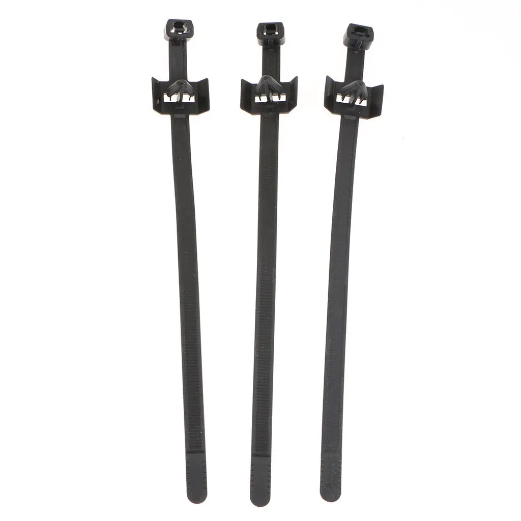 

37 Pieces Car Boat Mounting Zip Tie Wrap Push Rivet Clip Wiring Clamp 200mm