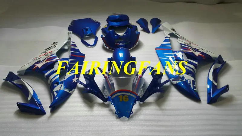 Комплект обтекателей под давлением для кузова YAMAHA YZFR6 06 07 YZF R6 2006 2007 YZF600 ABS синие