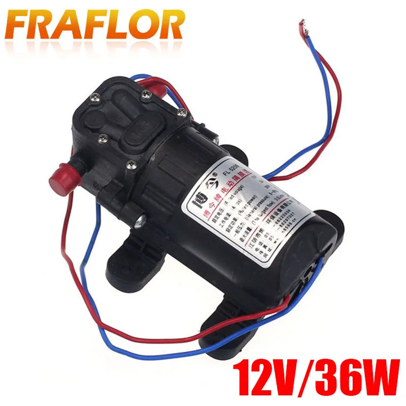 Диафрагменный насос высокого давления 36 вт маленький электрический водяной 12 в