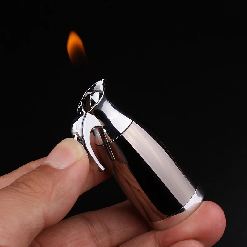 Чайник с открытым огнем странная Новинка крутая Зажигалка для сигарет ночной