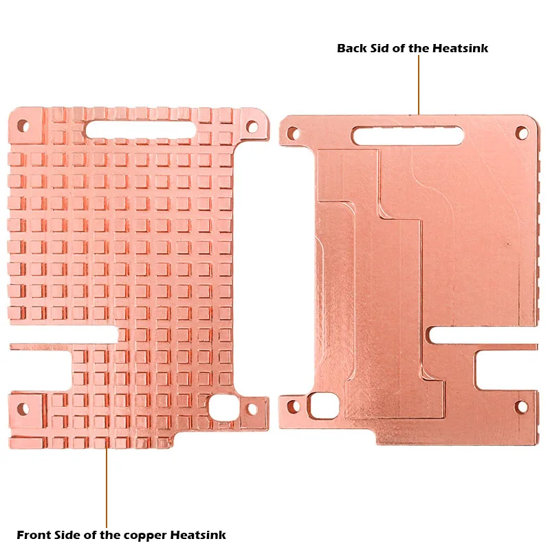 Комплект корпуса Raspberry Pi 4 Model B из 100% меди корпус пассивного охлаждения с