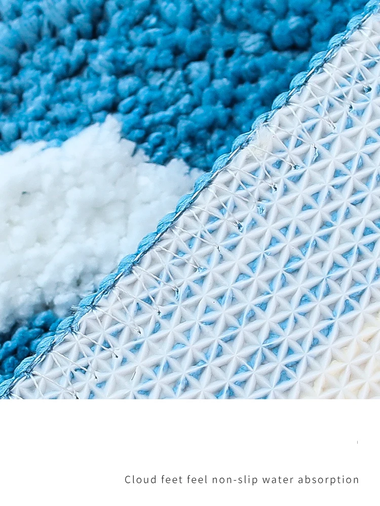 

Tufted Bathroom Carpet, Super Soft Absorbent Furry Bathroom Carpet, Machine Washable Non-Slip Fur Carpet Anti-slip Mat Door Mat