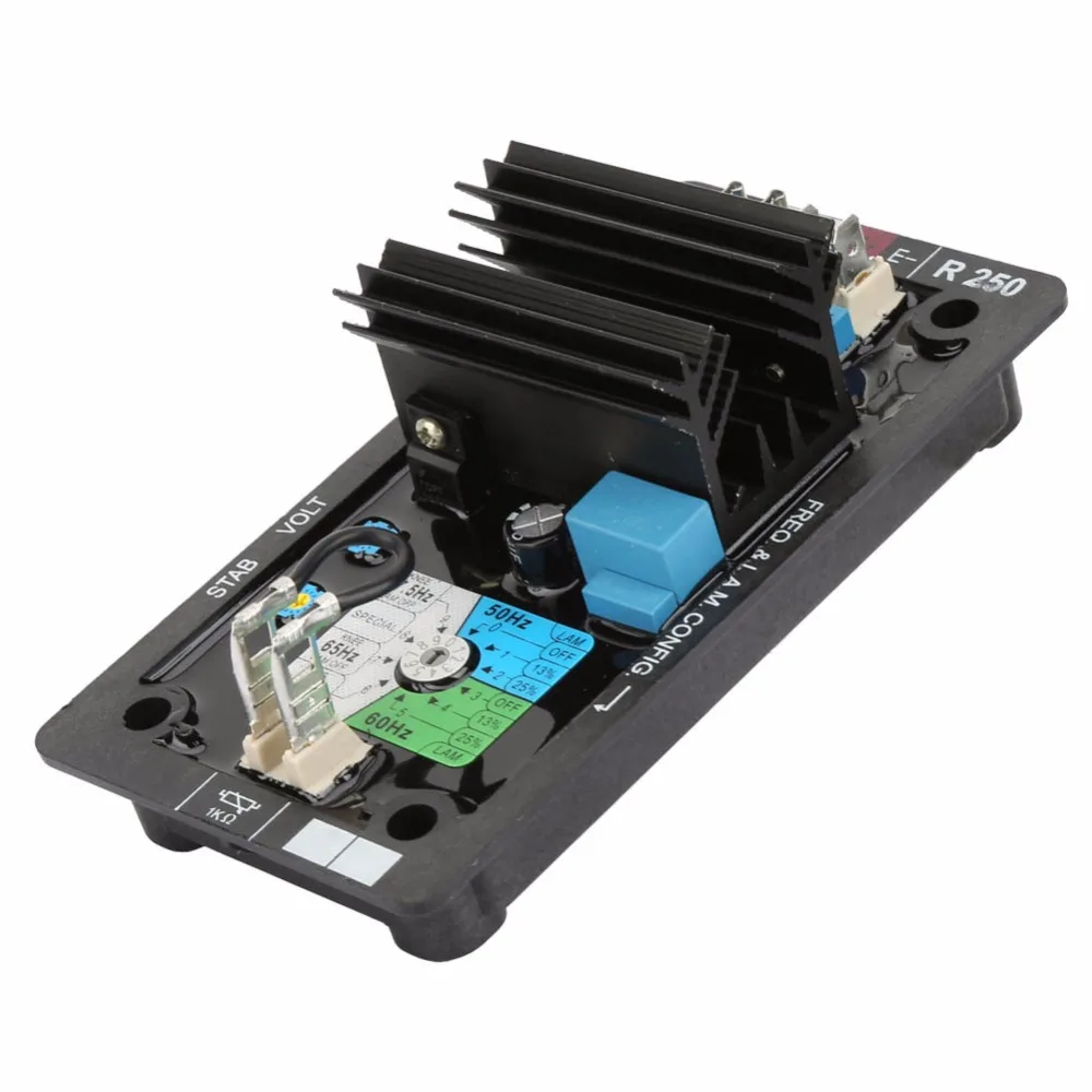 Генератор AVR R250 автоматический регулятор напряжения модуль бесщеточный дизель генераторная система набор генератора Запчасти Аксессуары
