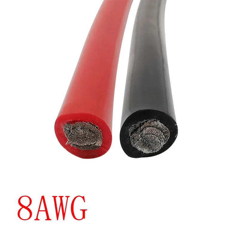 Мягкий силиконовый провод 8 AWG термостойкий гибкий кабель для радиоуправляемой