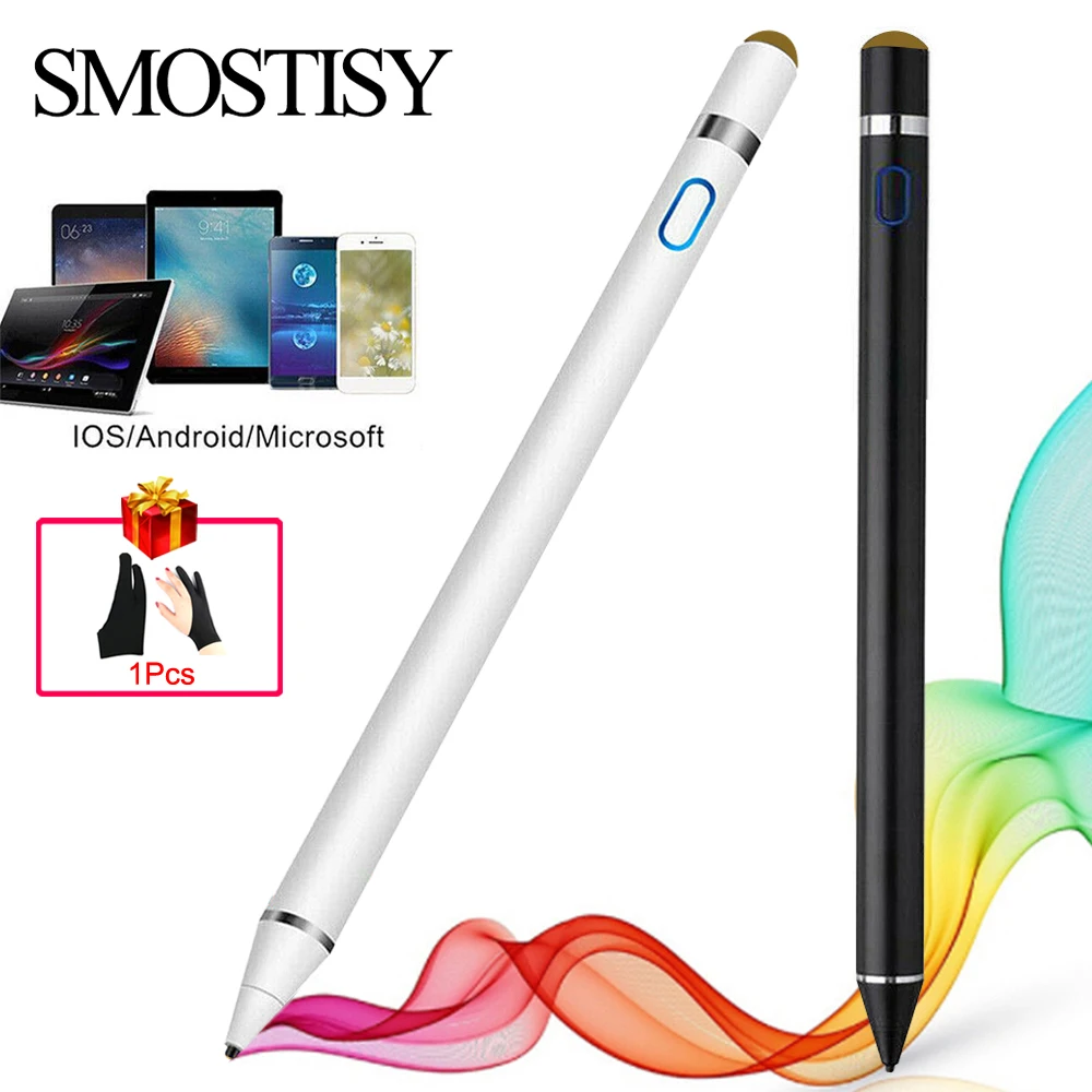 

1Set Stylus Smart Pencil Drawing Tablet Capacitive Screen Touch Pen for Mobile Android IOS Phone Accessories for iPad for Xiaomi