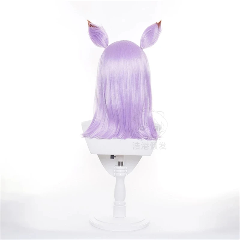 Uma Musume: Pretty Derby Mejiro McQueen Wigs Cosplay Costume Women Purple Hallowen Party  Role Play Wig + Ears + Wig Cap images - 6