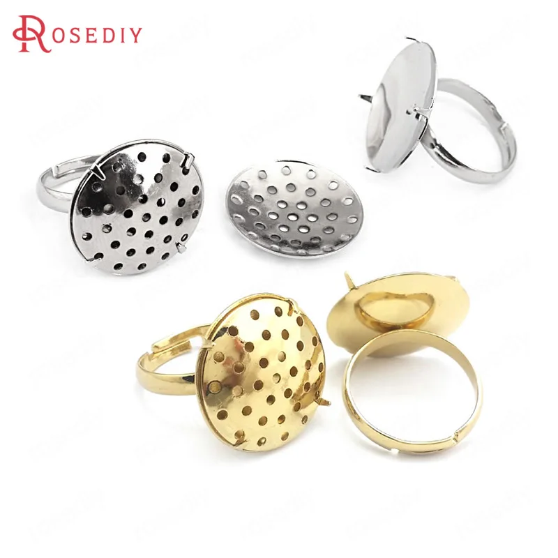 10 шт. 20 мм с покрытыем цвета чистого 24 каратного золота Цвет или имитации родия