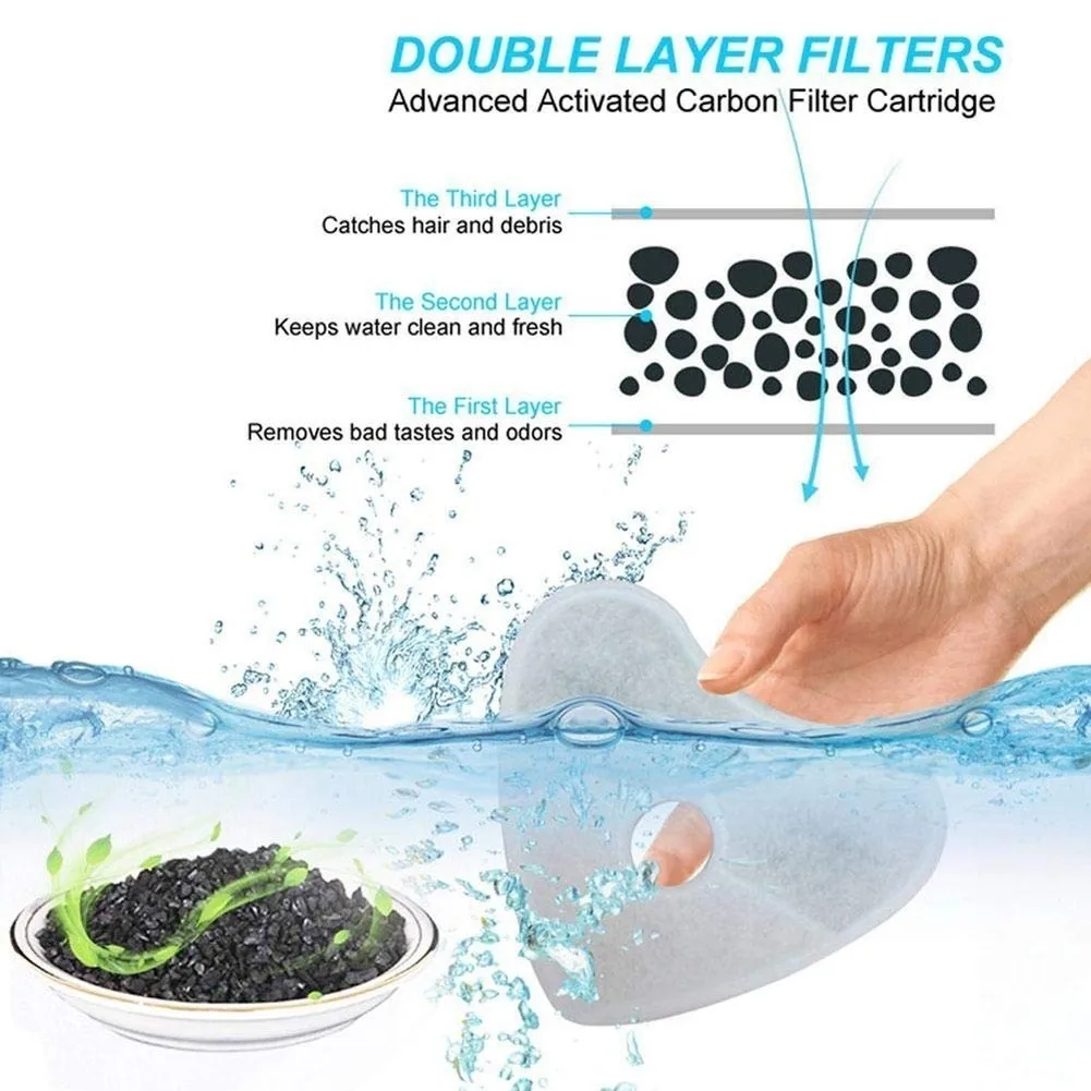 Автоматический питьевой фонтанчик для домашних животных бесшумная поилка кошек