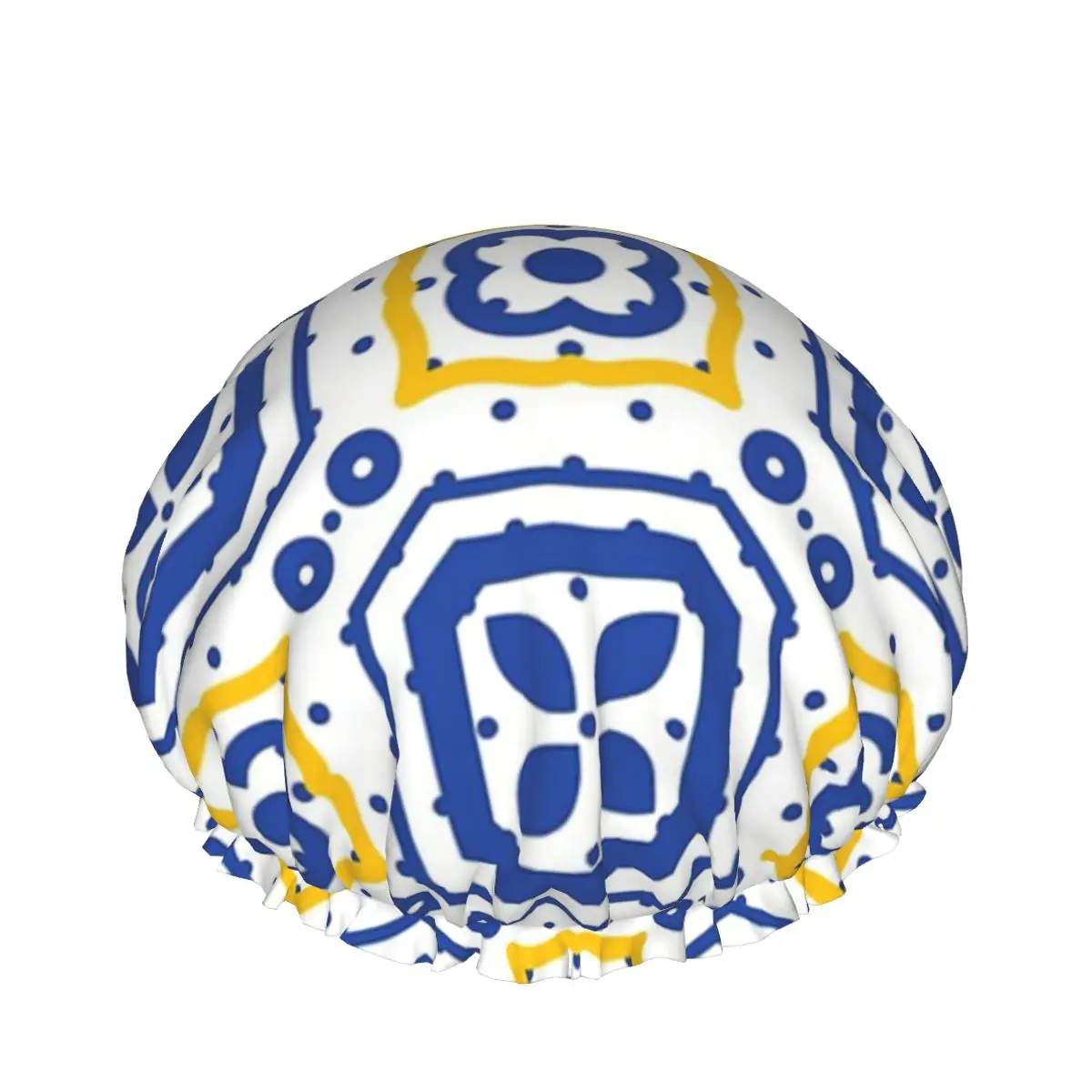 

Lucette Messana Mediterranean Double waterproof shower caps Customized shower cap hair care drying accessories for women