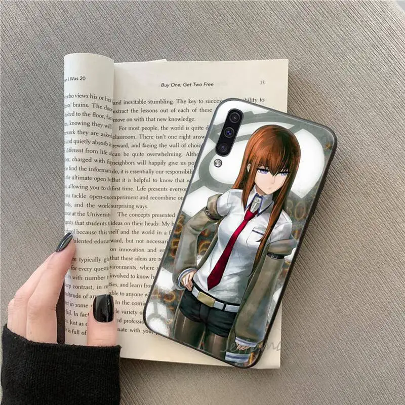 

Amine cartoon Steins Gate Phone Cases For Samsung galaxy S note 7 8 9 10 20 fe edge A 6 10 20 30 50 51 70 lite plus shell funda