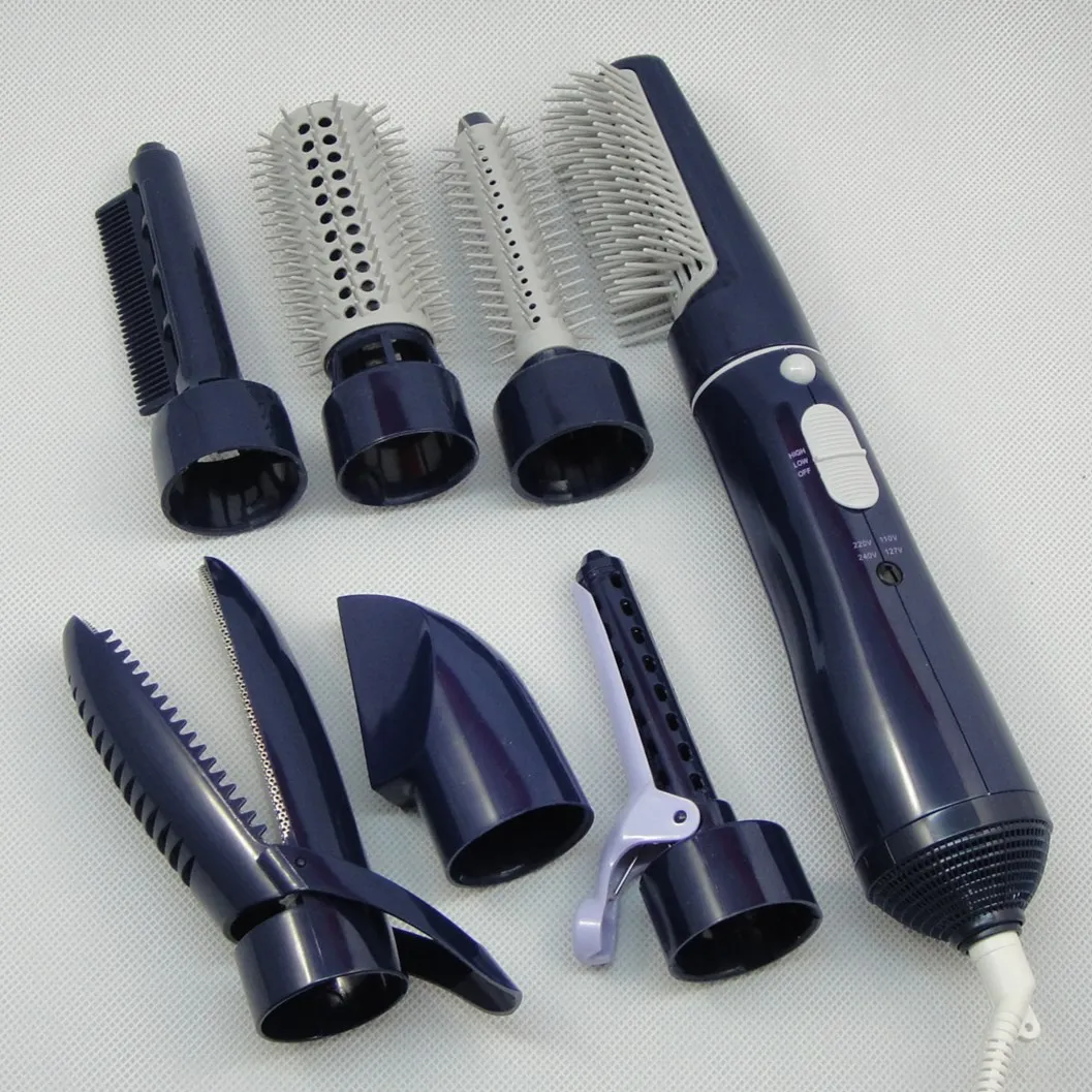 

Professional Hair Dryer Styling Tools Styling Brush Comb Nozzle Curler Salon with 7 in 1 Styling Brush Comb Nozzle Curler