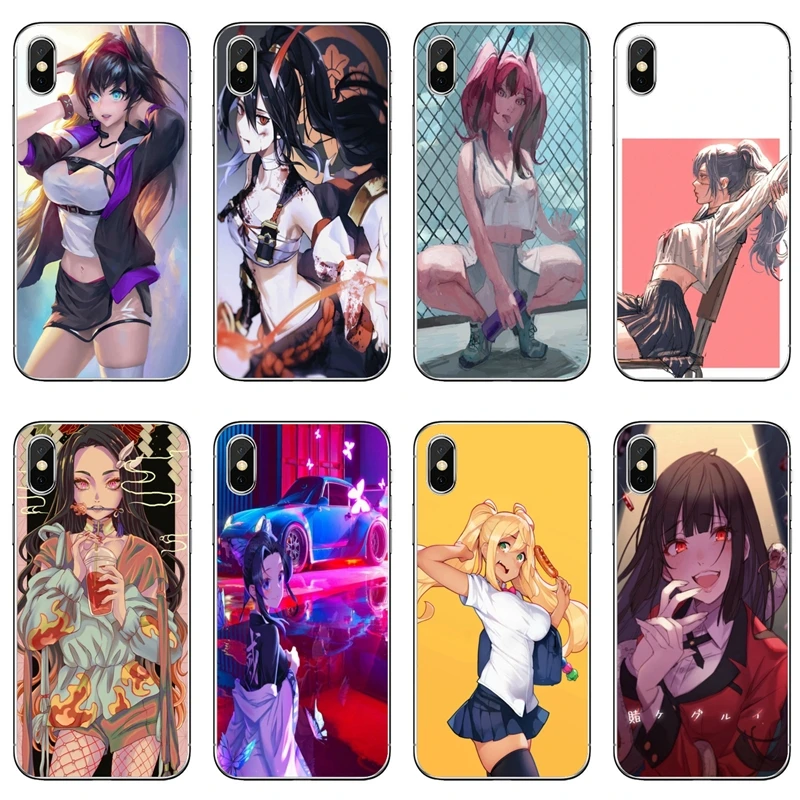 Силиконовый чехол для телефона японское аниме сексуальная девушка Huawei P40 P30 P20 Pro