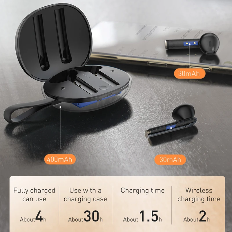 TWS-стереонаушники Baseus W05 с поддержкой Bluetooth 5 0 | Электроника