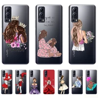 case for vivo y52 5g soft silicon tpu 6 58inch transparent ultra thin luxury shell womens cover shockproof non slip bumper