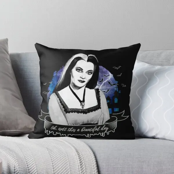 

Наволочка с принтом лилии и Мунстера Goth Queen, аниме мягкая Талия, для свадьбы, комфортный офисный диван, подушки в комплект не входят