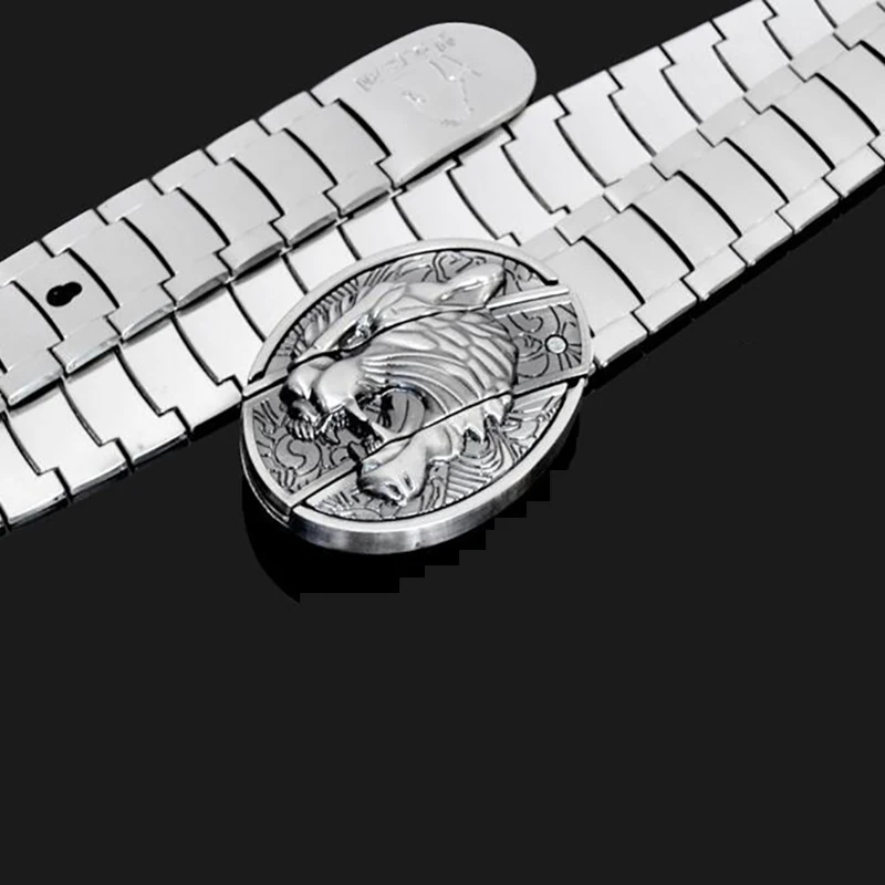 Мужской ремень из нержавеющей стали 304 с металлической пряжкой | Аксессуары для