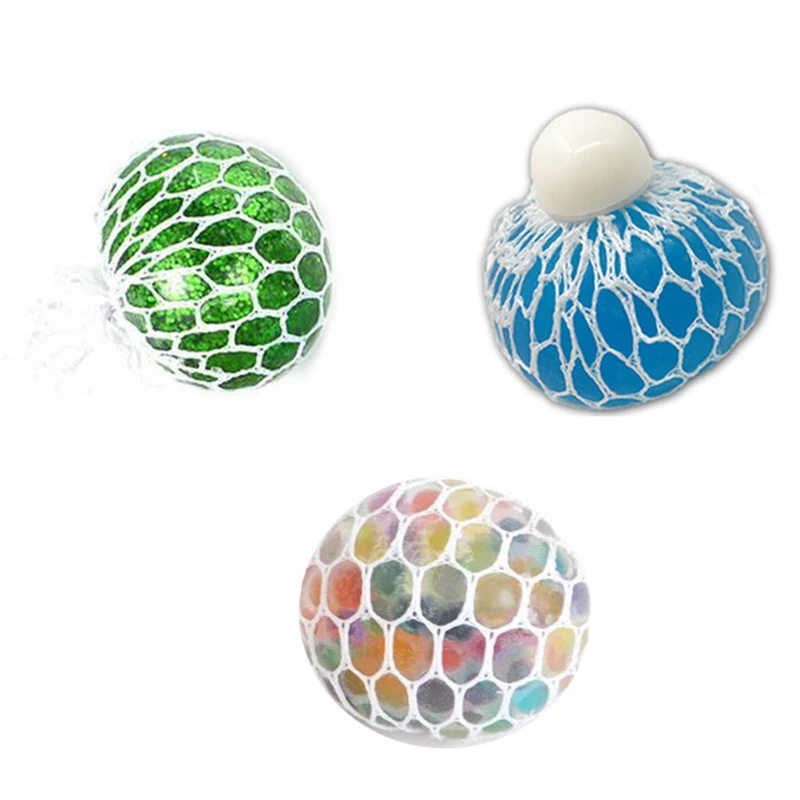 

Sensory Fidget Hand Squeeze Grape Ball Novelty Gag Stress Relief Mesh Ball Adults Great Gift to Release Pressure Anxiety