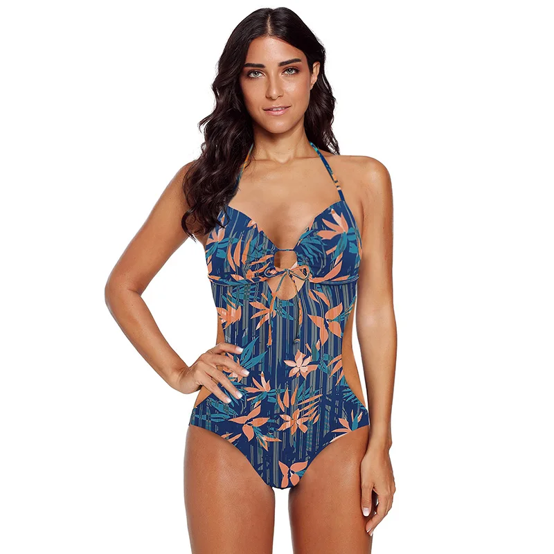 

New Arrival Halter Tie Backless High Cut Swimwear Women Swimsuit