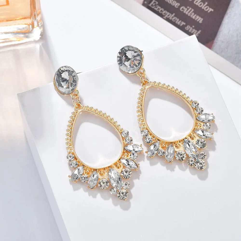 Новинка 2020 большие геометрические массивные серьги Роскошные блестящие