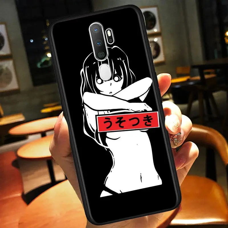 Мягкий чехол Sugoi Senpai Anime Waifu для Oppo A5 A9 2020 Reno3 F11 Pro Find X2 Lite ACE2 A31 F15 A52 A72 A92 A92s|Бамперы| |