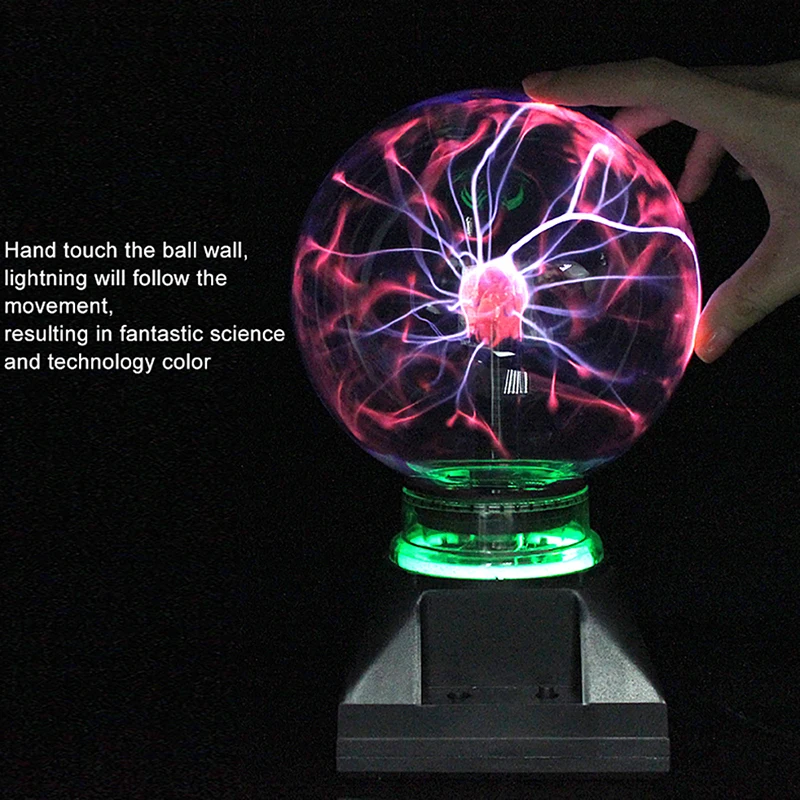 Novelty Glass Magic Plasma Ball Inch Table Lights Sphere Nightlight Kids Gift For Christmas Night Lamp Hot 2019 | Освещение
