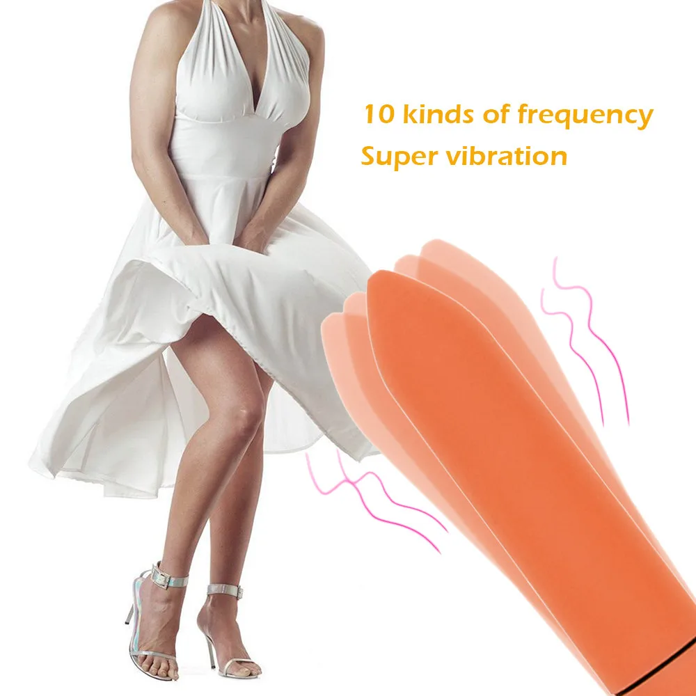 Мини вибратор массажер с режимами скорости и безопасным для тела силиконом