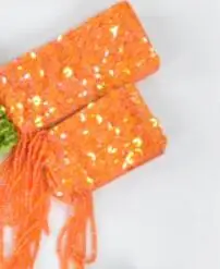 Orange Ручной работы Легкий живота танцевальный браслет рукава повязку с стрейч обертывание ремень цепочка аксессуар ассорти цветов - Цвет: Orange