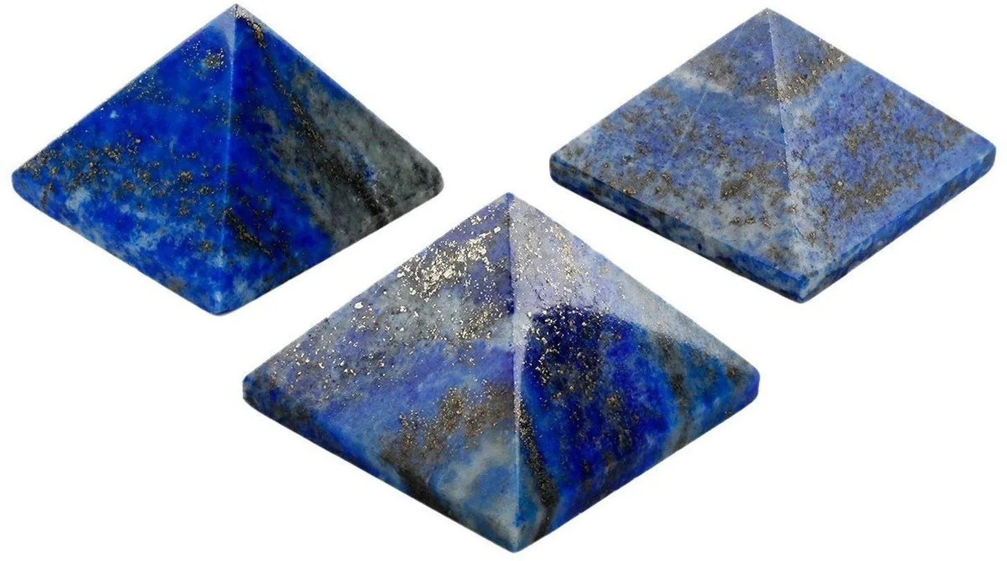 Домашний декор Lapis Lazuli чакра Пирамида лечебный Кристал кварц камень энергии