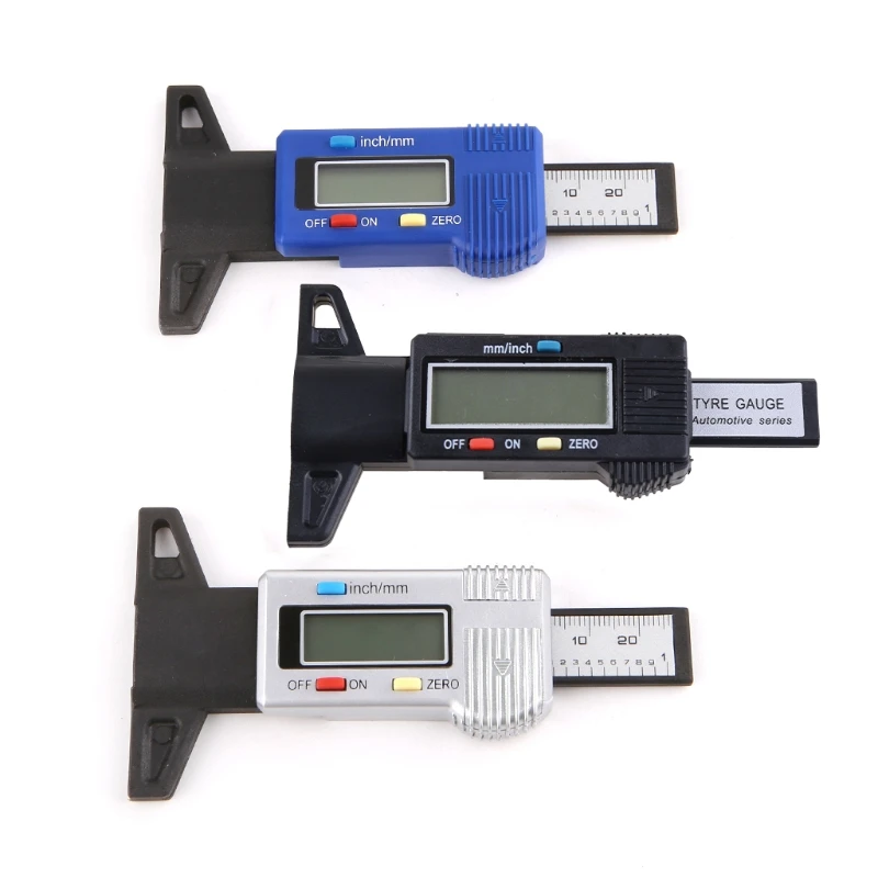 Цифровой измеритель глубины протектора для автомобильных шин ЖК дисплей