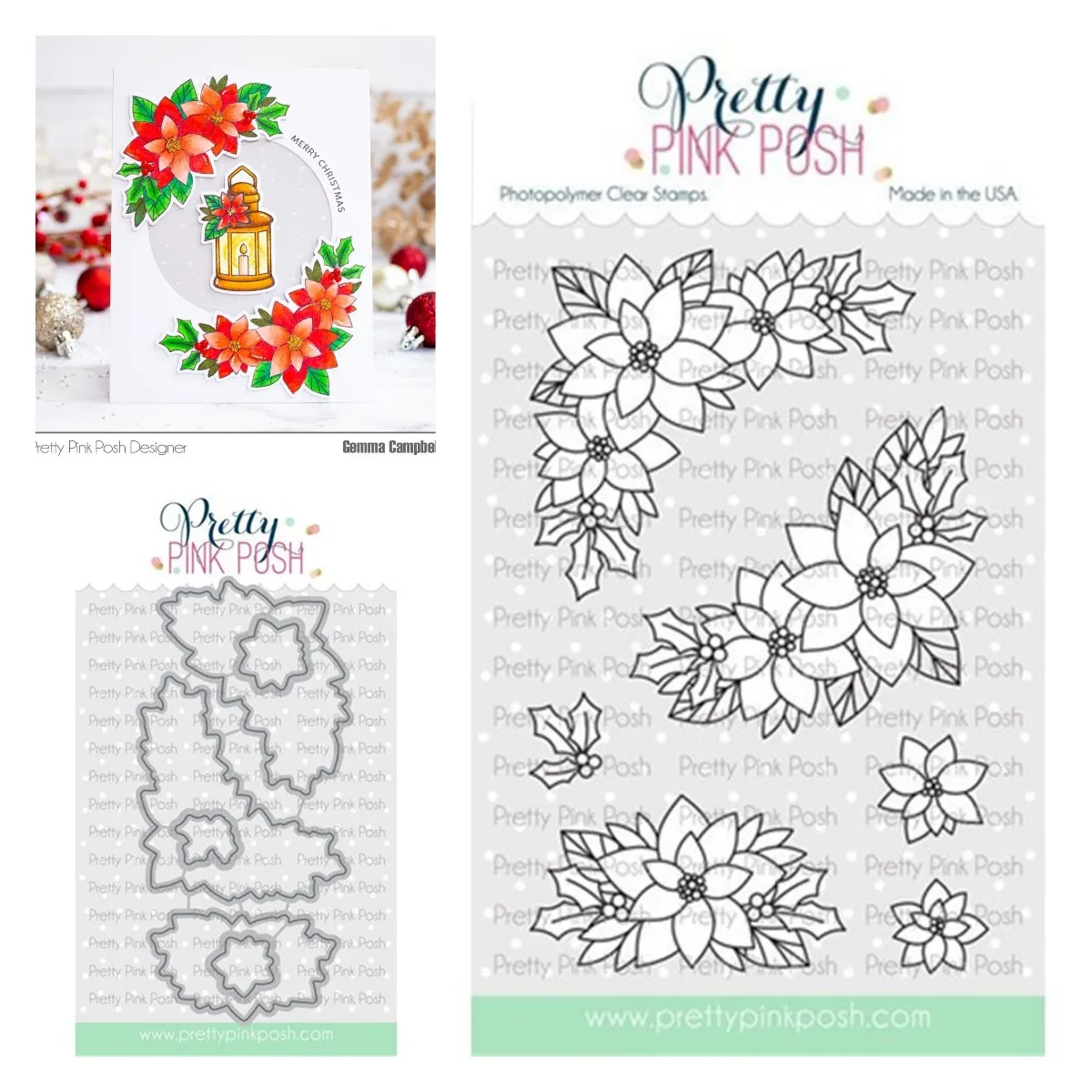 

Poinsettia Corners Cutting Dies and Stamps Diy Scrapbooking Card Stencil Paper Cards Handmade Album Stamps Die Sheets