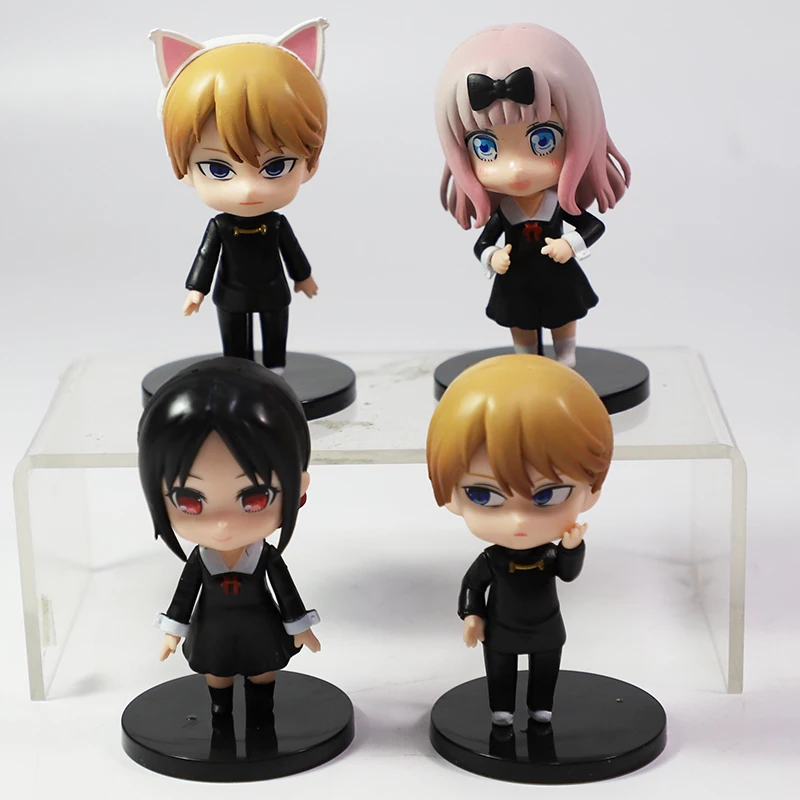 

4Pcs/Set Kaguya-sama: Love Is War Figure Toys Shinomiya Kaguya Shirogane Miyuki Action Figure Toy Anime Figurine PVC Model Toys